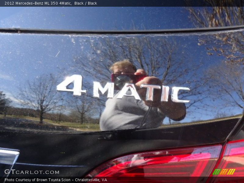 Black / Black 2012 Mercedes-Benz ML 350 4Matic