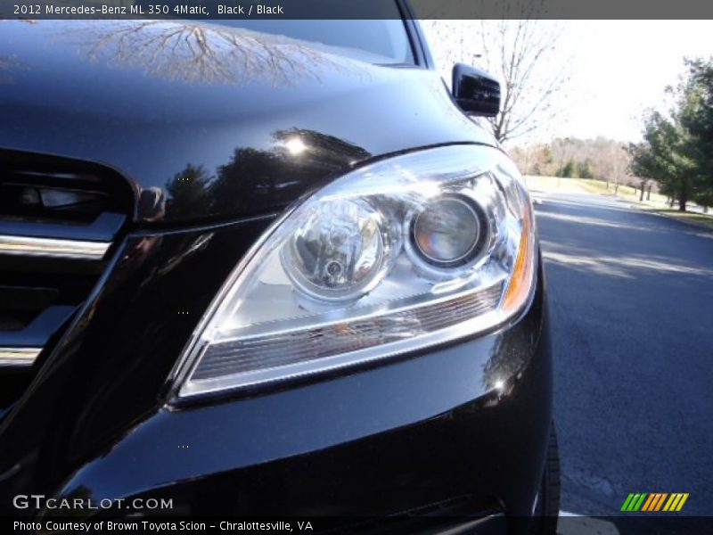 Black / Black 2012 Mercedes-Benz ML 350 4Matic