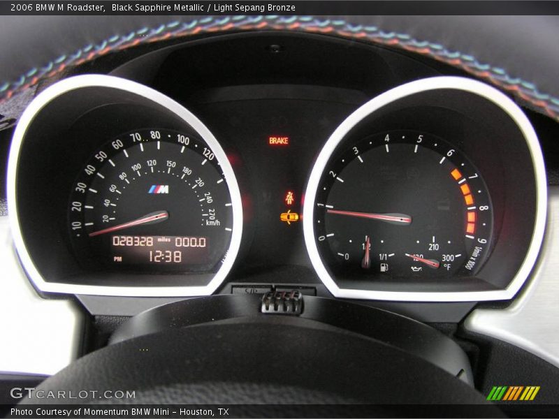 Black Sapphire Metallic / Light Sepang Bronze 2006 BMW M Roadster