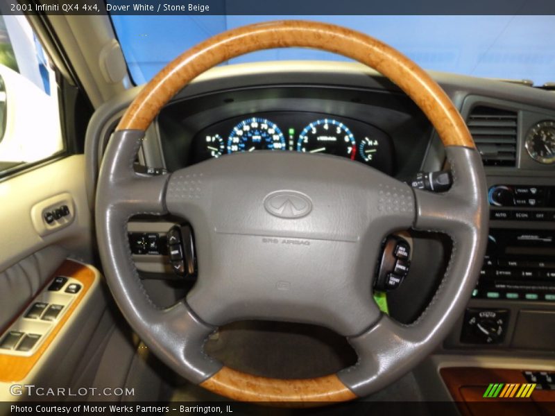 Dover White / Stone Beige 2001 Infiniti QX4 4x4