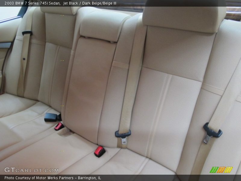 Jet Black / Dark Beige/Beige III 2003 BMW 7 Series 745i Sedan