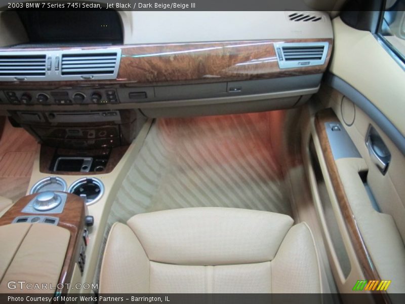 Jet Black / Dark Beige/Beige III 2003 BMW 7 Series 745i Sedan