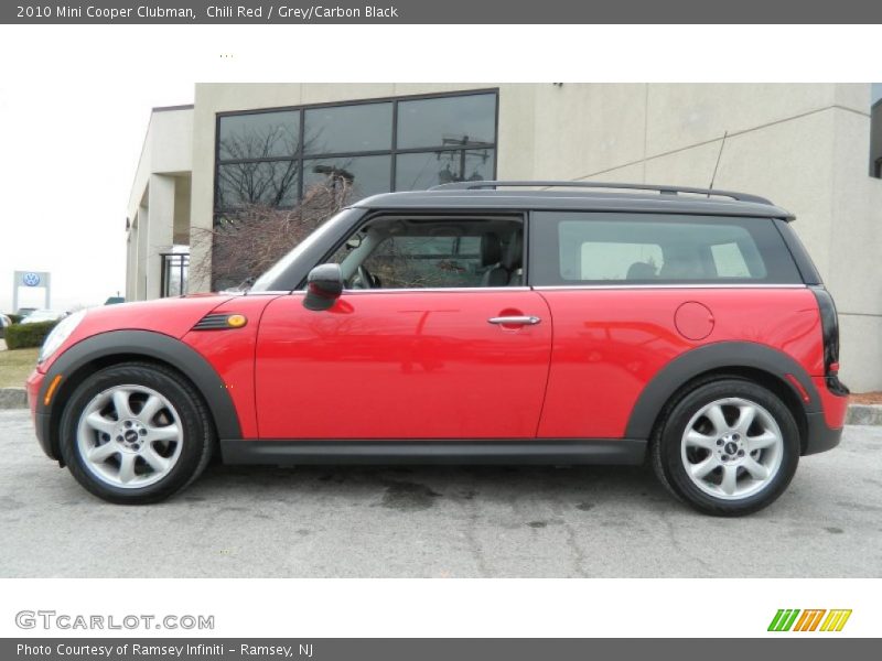 Chili Red / Grey/Carbon Black 2010 Mini Cooper Clubman