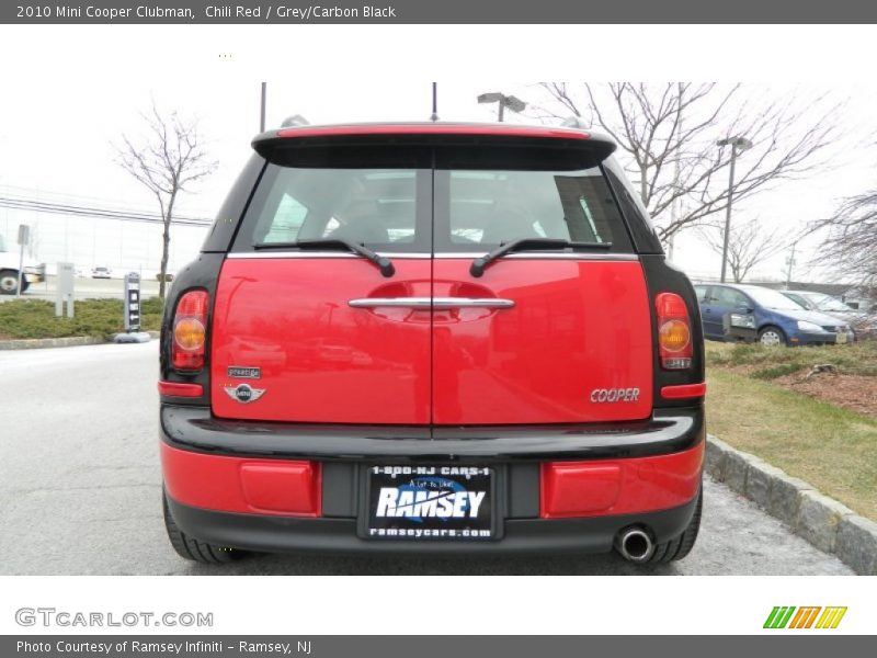 Chili Red / Grey/Carbon Black 2010 Mini Cooper Clubman