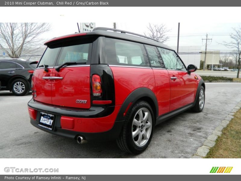 Chili Red / Grey/Carbon Black 2010 Mini Cooper Clubman
