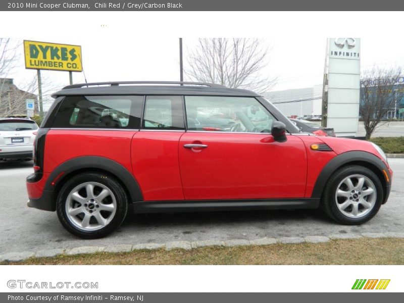 Chili Red / Grey/Carbon Black 2010 Mini Cooper Clubman