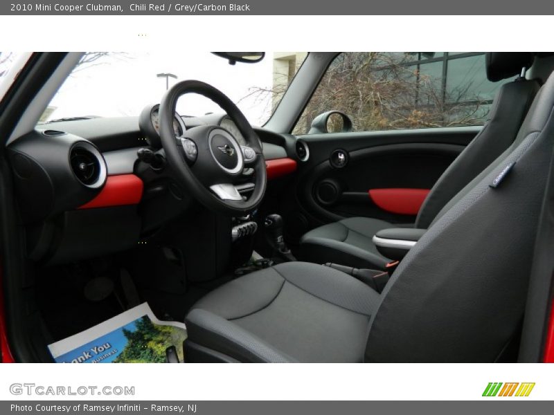 Chili Red / Grey/Carbon Black 2010 Mini Cooper Clubman