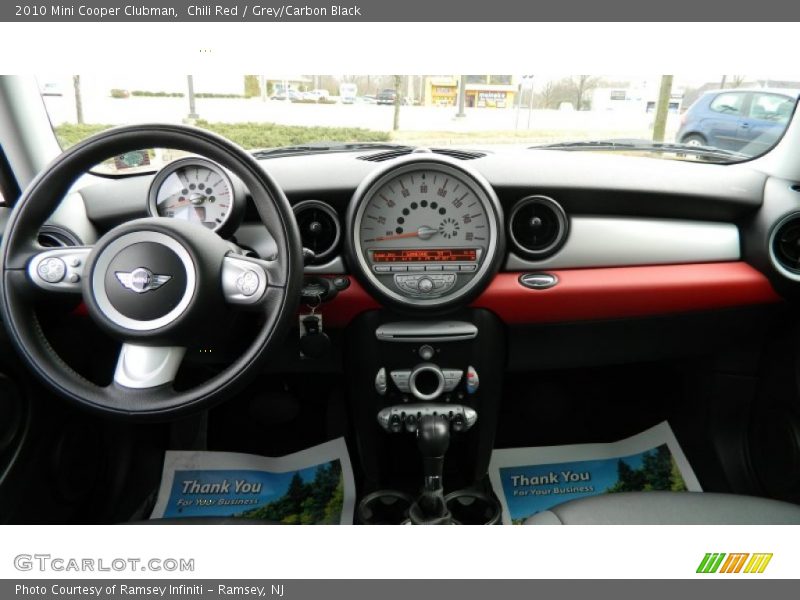 Chili Red / Grey/Carbon Black 2010 Mini Cooper Clubman