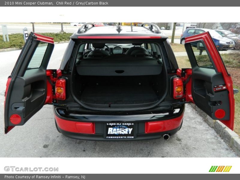 Chili Red / Grey/Carbon Black 2010 Mini Cooper Clubman