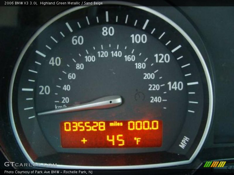 Highland Green Metallic / Sand Beige 2006 BMW X3 3.0i