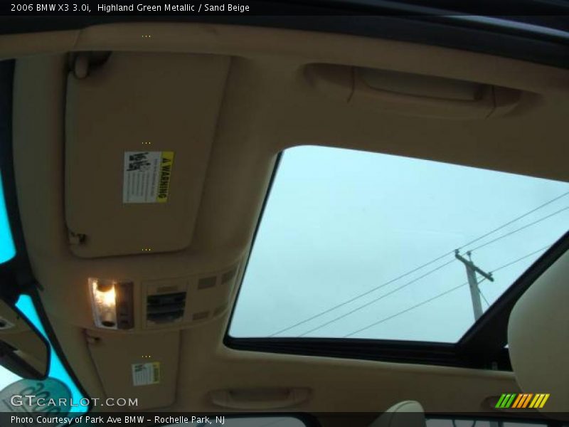 Highland Green Metallic / Sand Beige 2006 BMW X3 3.0i