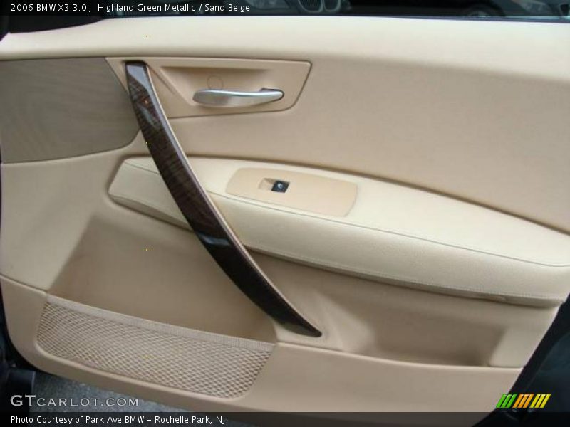 Highland Green Metallic / Sand Beige 2006 BMW X3 3.0i