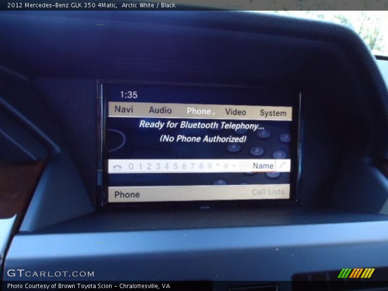 Arctic White / Black 2012 Mercedes-Benz GLK 350 4Matic