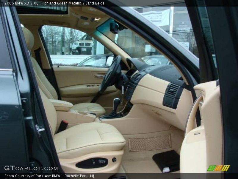 Highland Green Metallic / Sand Beige 2006 BMW X3 3.0i