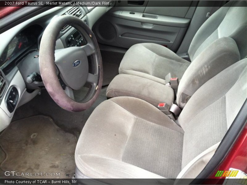 Merlot Metallic / Medium/Dark Flint 2007 Ford Taurus SE