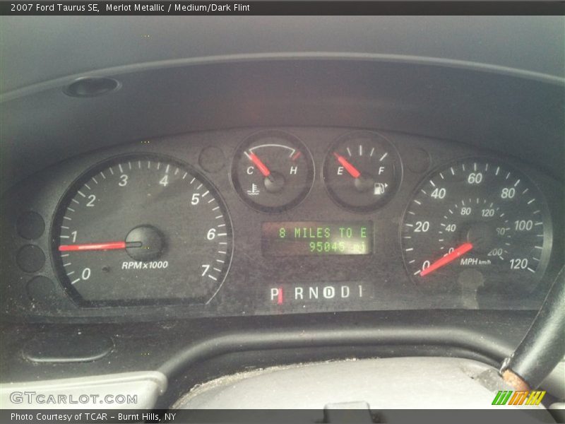 Merlot Metallic / Medium/Dark Flint 2007 Ford Taurus SE