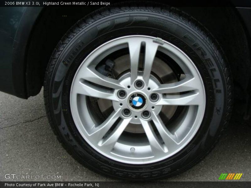 Highland Green Metallic / Sand Beige 2006 BMW X3 3.0i