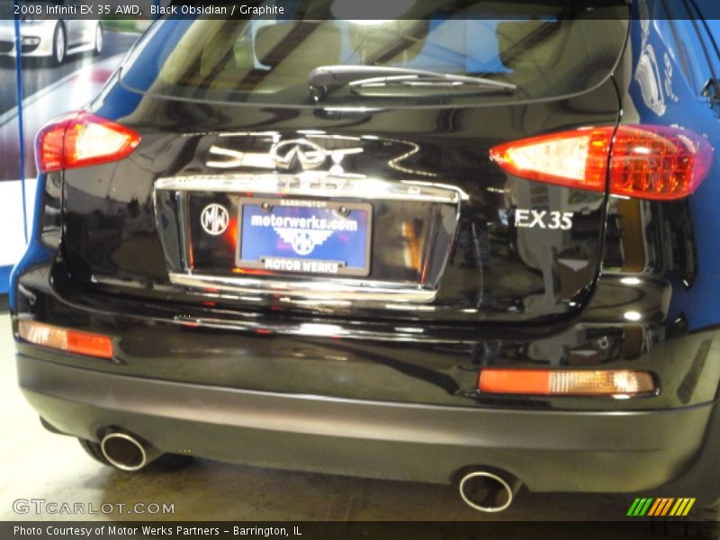 Black Obsidian / Graphite 2008 Infiniti EX 35 AWD