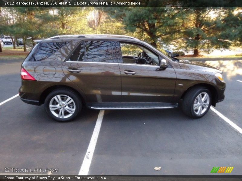 Dakota Brown Metallic / Almond Beige 2012 Mercedes-Benz ML 350 4Matic
