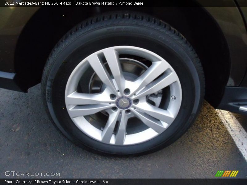 Dakota Brown Metallic / Almond Beige 2012 Mercedes-Benz ML 350 4Matic