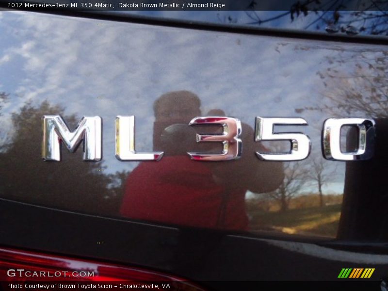 Dakota Brown Metallic / Almond Beige 2012 Mercedes-Benz ML 350 4Matic