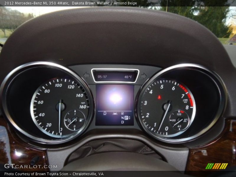 Dakota Brown Metallic / Almond Beige 2012 Mercedes-Benz ML 350 4Matic