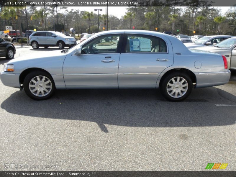 Light Ice Blue Metallic / Light Camel 2011 Lincoln Town Car Signature Limited