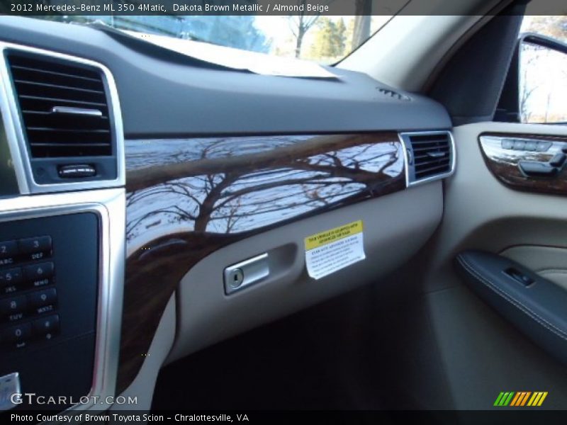 Dakota Brown Metallic / Almond Beige 2012 Mercedes-Benz ML 350 4Matic