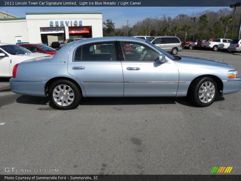 Light Ice Blue Metallic / Light Camel 2011 Lincoln Town Car Signature Limited