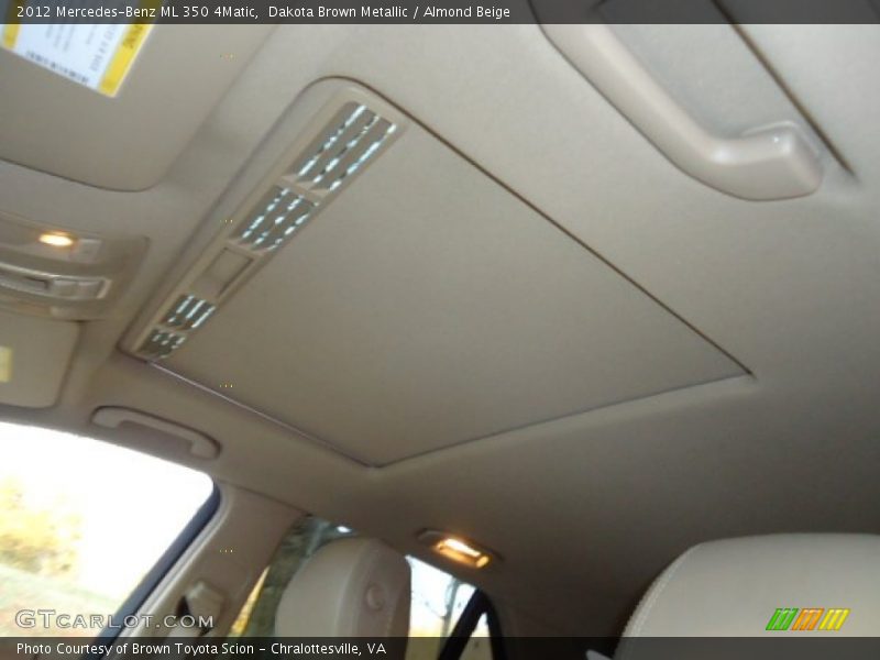 Dakota Brown Metallic / Almond Beige 2012 Mercedes-Benz ML 350 4Matic