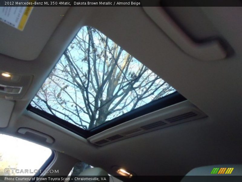 Dakota Brown Metallic / Almond Beige 2012 Mercedes-Benz ML 350 4Matic