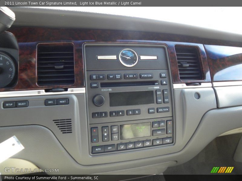 Light Ice Blue Metallic / Light Camel 2011 Lincoln Town Car Signature Limited