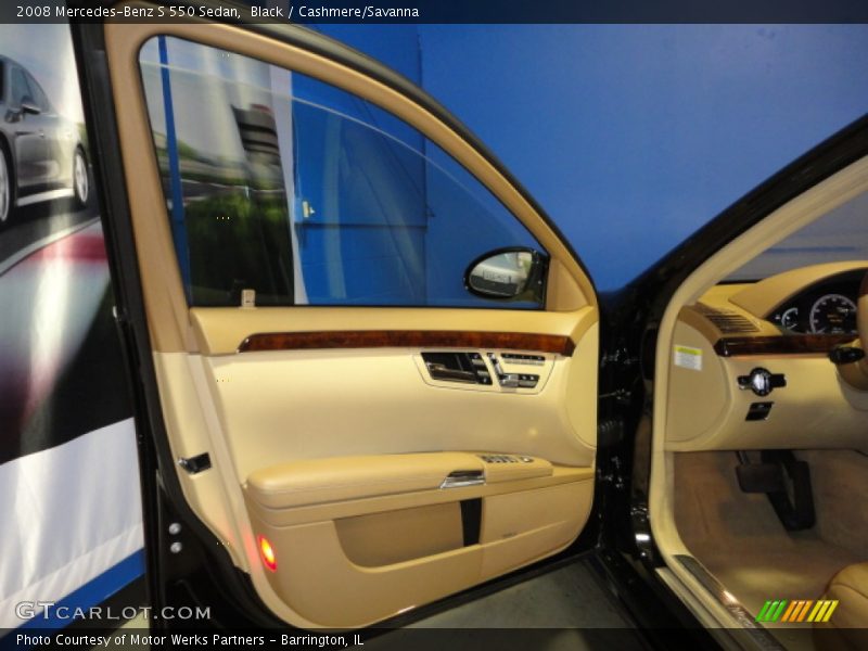 Black / Cashmere/Savanna 2008 Mercedes-Benz S 550 Sedan