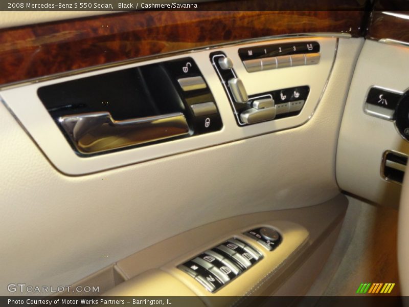 Black / Cashmere/Savanna 2008 Mercedes-Benz S 550 Sedan