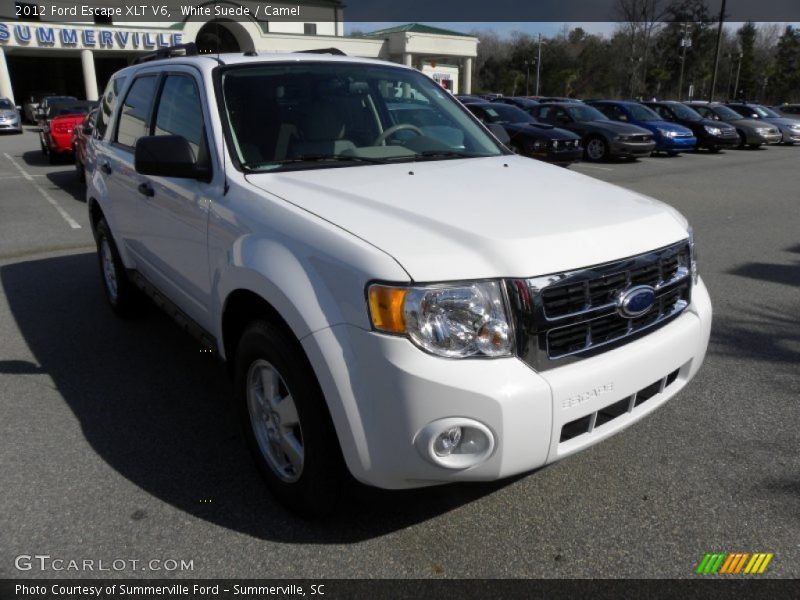 White Suede / Camel 2012 Ford Escape XLT V6