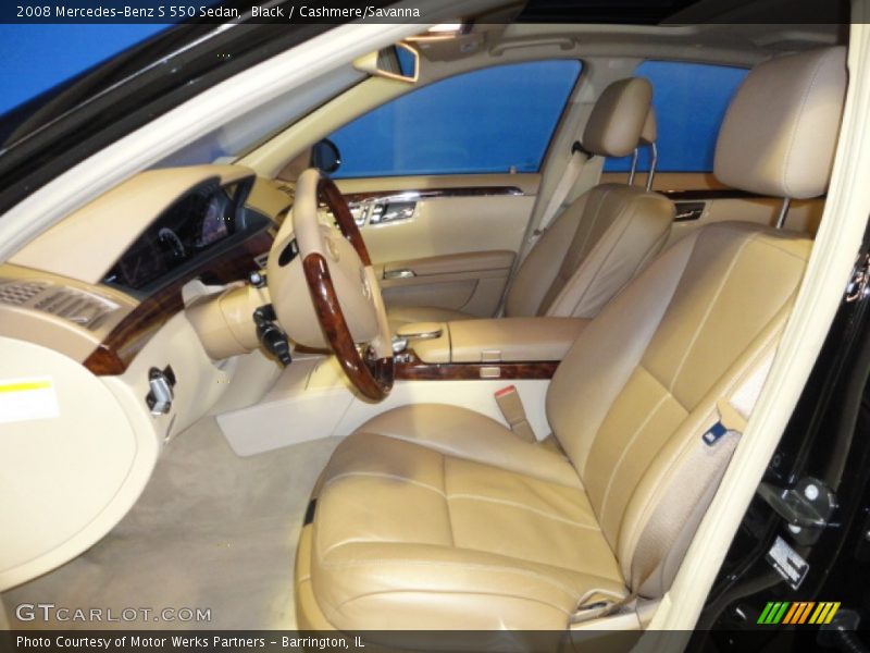 Black / Cashmere/Savanna 2008 Mercedes-Benz S 550 Sedan