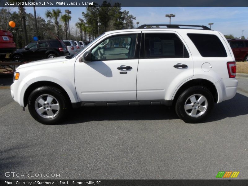 White Suede / Camel 2012 Ford Escape XLT V6