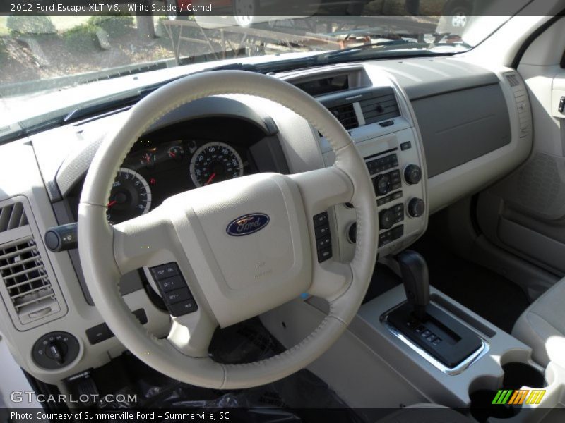 White Suede / Camel 2012 Ford Escape XLT V6