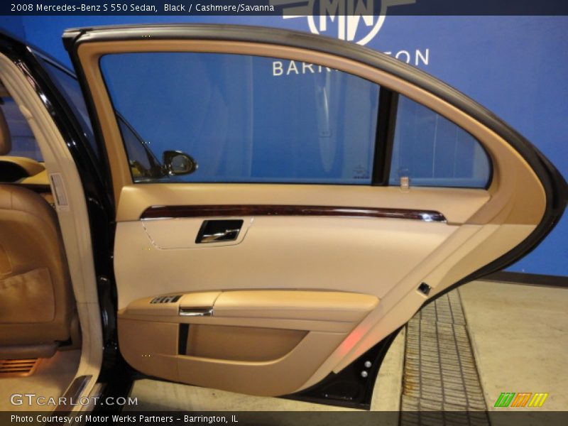 Black / Cashmere/Savanna 2008 Mercedes-Benz S 550 Sedan