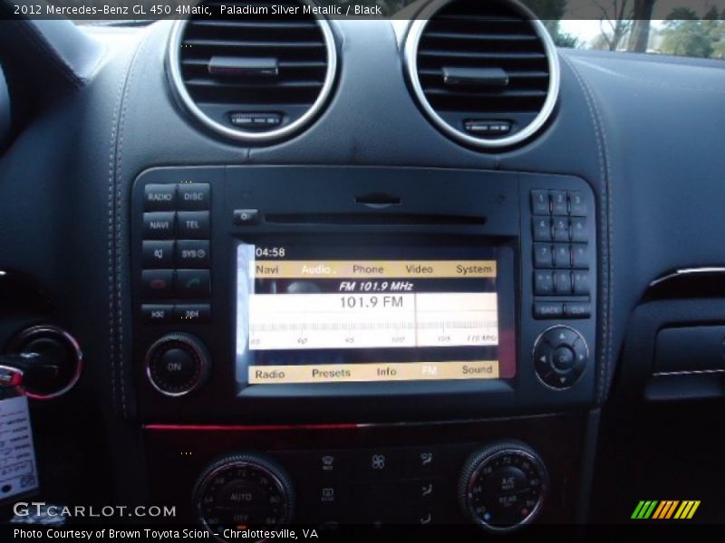 Paladium Silver Metallic / Black 2012 Mercedes-Benz GL 450 4Matic