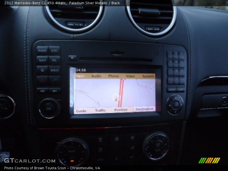 Paladium Silver Metallic / Black 2012 Mercedes-Benz GL 450 4Matic
