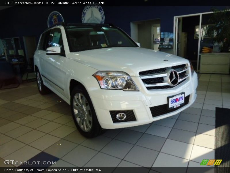 Arctic White / Black 2012 Mercedes-Benz GLK 350 4Matic
