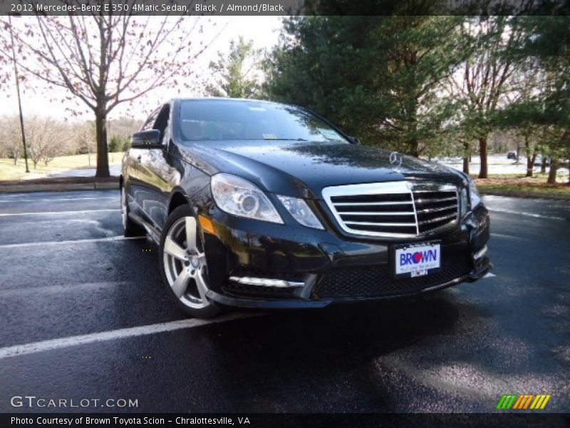 Black / Almond/Black 2012 Mercedes-Benz E 350 4Matic Sedan