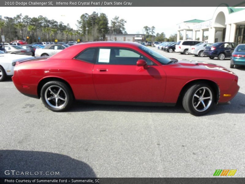 Inferno Red Crystal Pearl / Dark Slate Gray 2010 Dodge Challenger SE