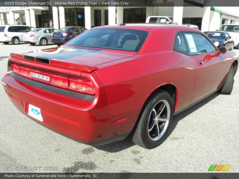 Inferno Red Crystal Pearl / Dark Slate Gray 2010 Dodge Challenger SE