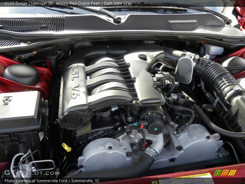 Inferno Red Crystal Pearl / Dark Slate Gray 2010 Dodge Challenger SE