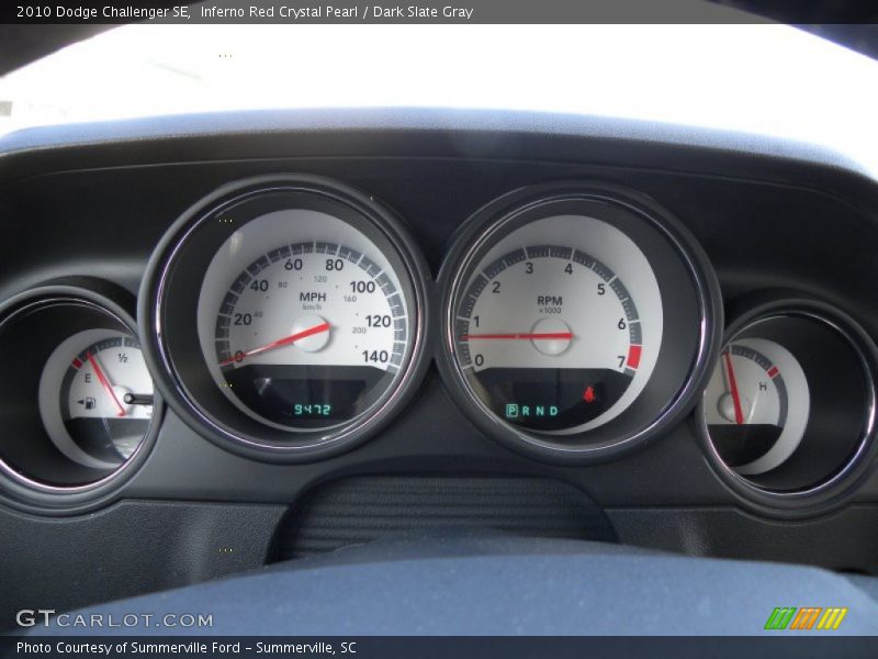 Inferno Red Crystal Pearl / Dark Slate Gray 2010 Dodge Challenger SE