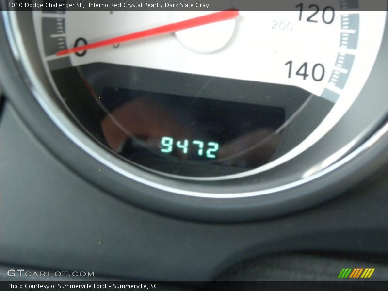 Inferno Red Crystal Pearl / Dark Slate Gray 2010 Dodge Challenger SE