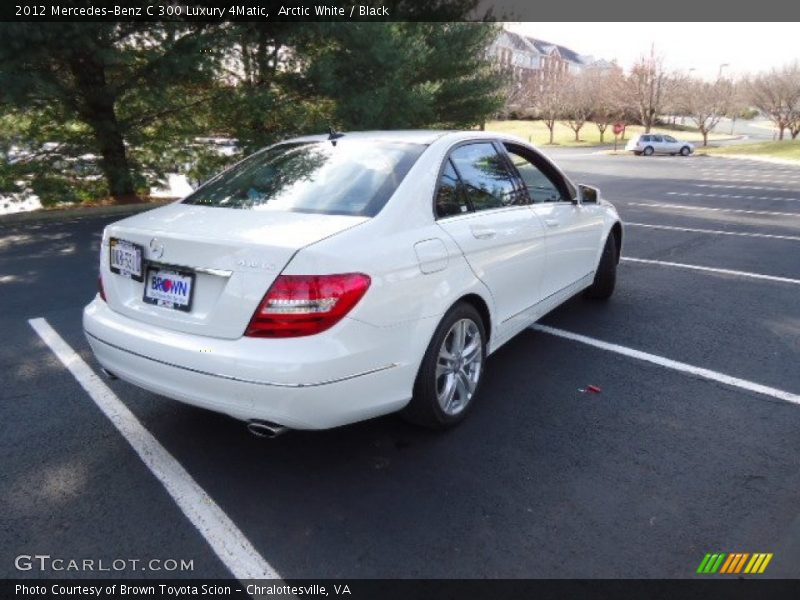 Arctic White / Black 2012 Mercedes-Benz C 300 Luxury 4Matic