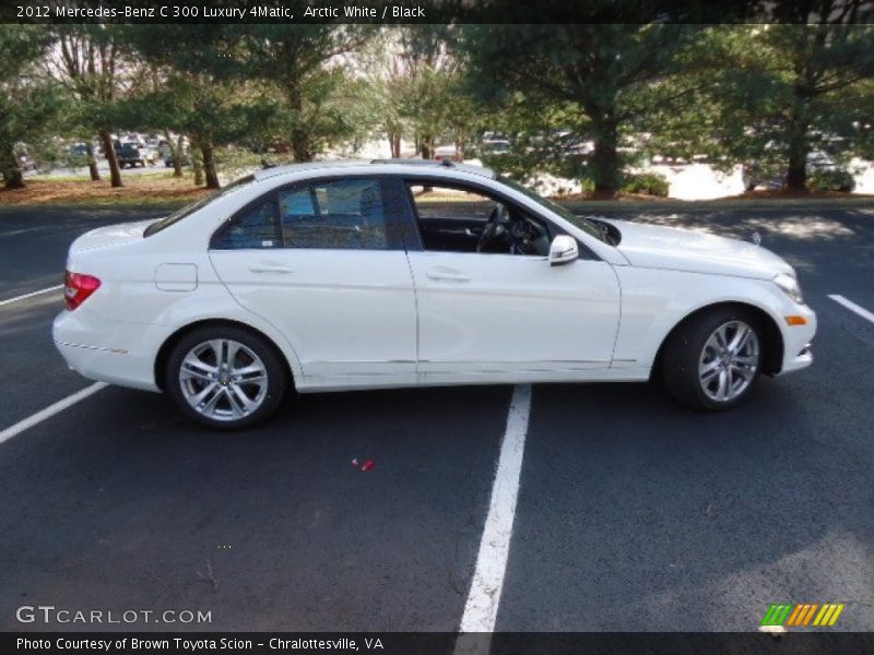 Arctic White / Black 2012 Mercedes-Benz C 300 Luxury 4Matic